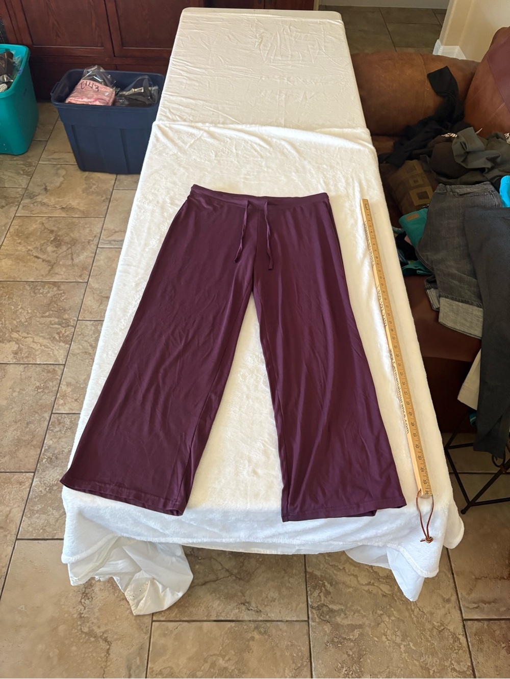 32 Degrees Women's Wide-Leg Lounge Pants - Plum